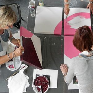 Teambuilding-vriendinnen-workshop-cursus-Zonder-Gum-creatieve-werkplaats-horst-limburg